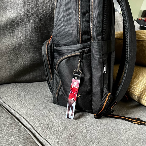 Handmade High Quality Zero Two Anime Wristlet Lanyard Keychain - Picture 5 of 7